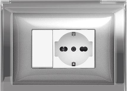 BTICINO MATIX PRESA SCHUKO BIPASSO 10/16A