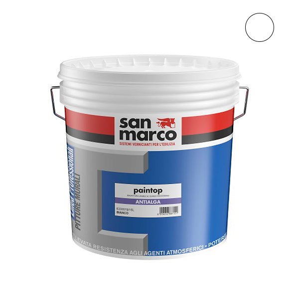 SAN MARCO PAINTOP ANTIALGA BIANCO IDROPITTURA LAVABILE AL QUARZO ESTERNI