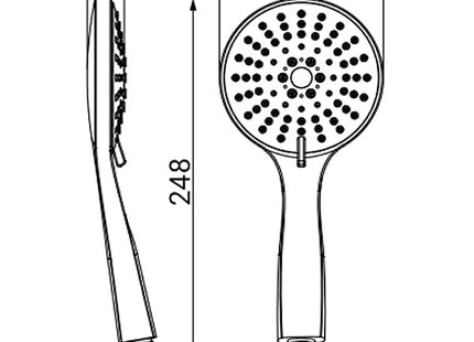 IDRO-BRIC DOCCIA RODI 5 GETTI D.MM110