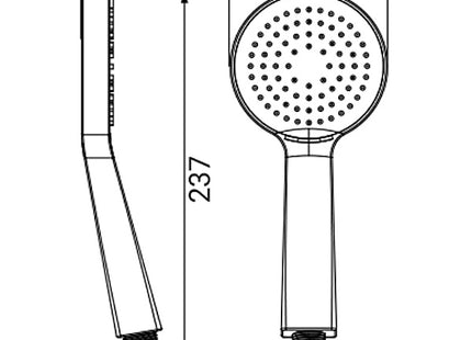 IDRO-BRIC DOCCIA VOGUE 1 GETTO D.MM100