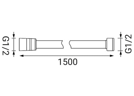 IDRO-BRIC TUBO FLESSIBILE IN PVC RINFORZATO NERO CM150