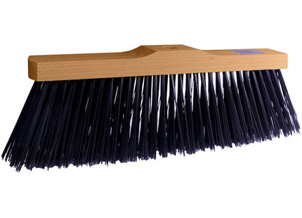 SCOPA PER CANTIERE CON SETOLE IN PVC NERA CM35 BASE LEGNO SENZA MANICO