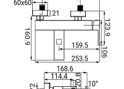 IDRO-BRIC RUBINETTO MISCELATORE VASCA SERIE ZOE CROMATO
