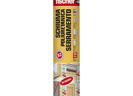 FISCHER SCHIUMA POLIURETANICA SERRAMENTI PER PISTOLA PUP W 750 ML750