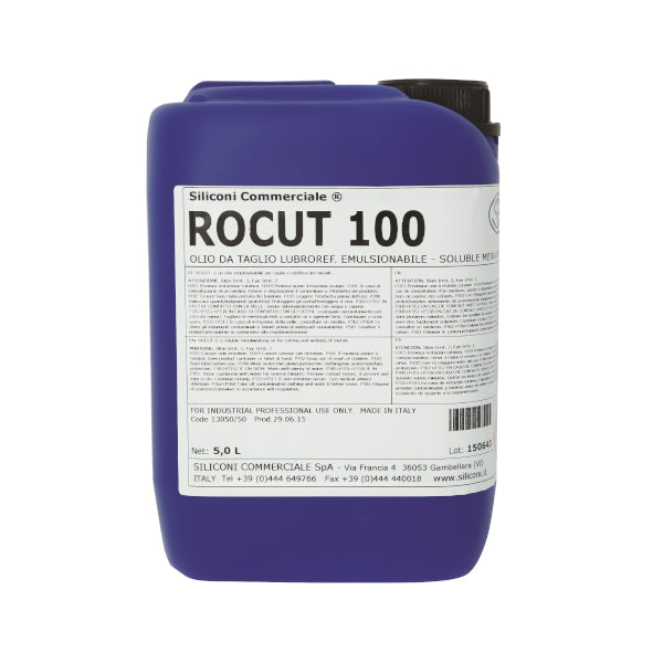 SCL OLIO DA TAGLIO ALTAMENTE LUBRIFICANTE ROCUT 100 TANICA DA LT5