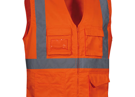 COFRA GILET ALTA VISIBILITA&apos; SEKI COLORE ARANCIO FLUO