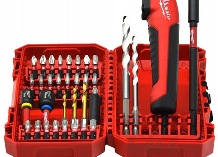MILWAUKEE SET DI INSERTI BITS ED ACCESSORI CON DISPOSITIVO ANGOLARE PZ35