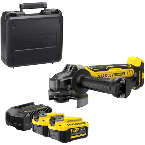 STANLEY SMERIGLIATRICE ANGOLARE A BATTERIA 18V 4,0AH ART. SFMCG700M2K-QW