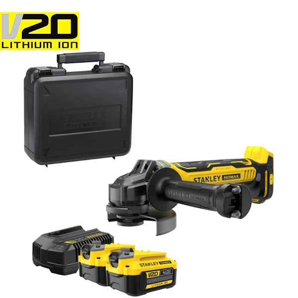 STANLEY SMERIGLIATRICE ANGOLARE A BATTERIA 18V 4,0AH ART. SFMCG700M2K-QW