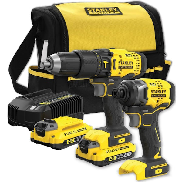 STANLEY KIT TRAPANO+AVVITATORE IMPULSI 1/4" 18V 2AH ART. SFMCK465D2S-QW