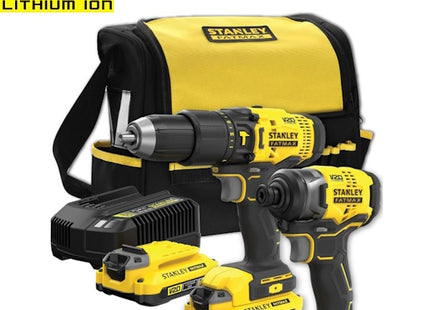 STANLEY KIT TRAPANO+AVVITATORE IMPULSI 1/4" 18V 2AH ART. SFMCK465D2S-QW