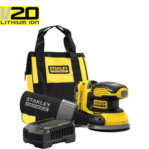 STANLEY LEVIGATRICE ROTORBITALE A BATTERIA 18V 2,0AH SFMCW220D1S-QW