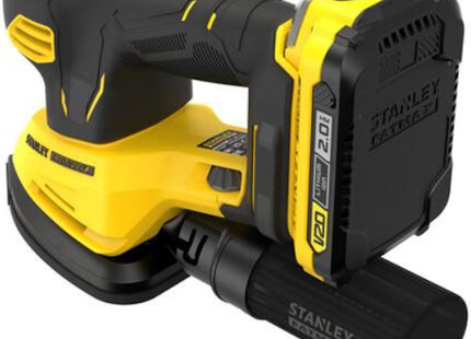 STANLEY LEVIGATRICE ORBITALE A DELTA A BATTERIA 18V 2,0AH SFMCW221D1S-QW