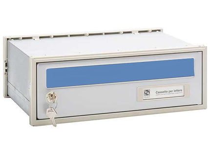 SILMEC CASSETTA POSTALE MOD. OPEN-AIR400 SC5 COLORE SILVER/CELESTE