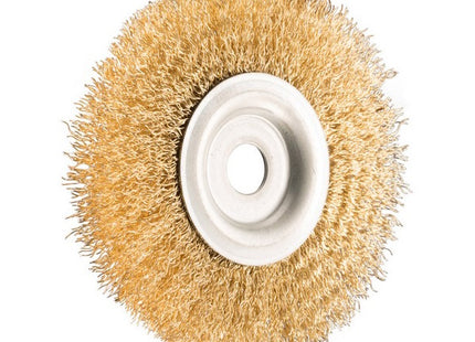 SIT SPAZZOLA CIRCOLARE IN ACCIAIO OTTONATO D.MM120X15X16 ART.0215