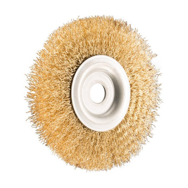 SIT SPAZZOLA CIRCOLARE IN ACCIAIO OTTONATO D.MM120X15X16 ART.0215