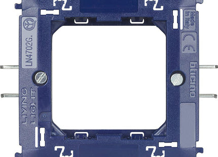 BTICINO LIVINGLIGHT SUPPORTO UNICO 2 MODULI BLU