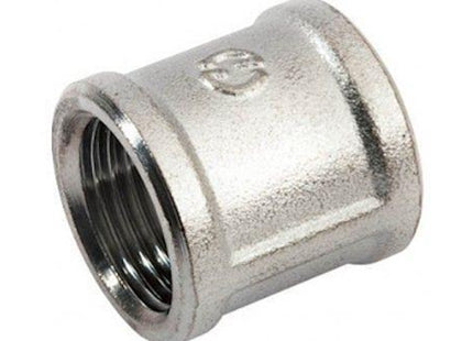 IDRO-BRIC MANICOTTO FF IN OTTONE CROMATO LUCIDO DA 1/2"