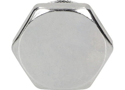 IDRO-BRIC TAPPO MASCHIO IN OTTONE CROMATO LUCIDO DA 1/2"