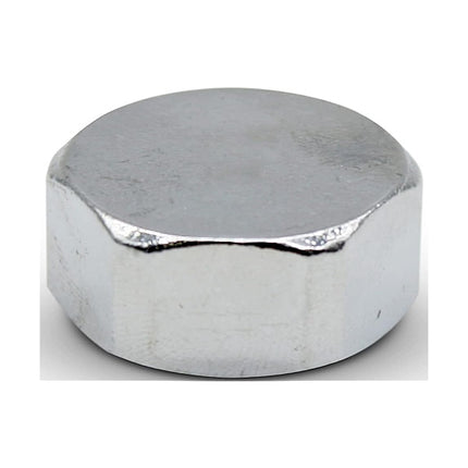IDRO-BRIC CALOTTA FEMMINA IN OTTONE CROMATO LUCIDO DA 1/2"
