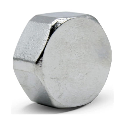 IDRO-BRIC CALOTTA FEMMINA IN OTTONE CROMATO LUCIDO DA 1/2"