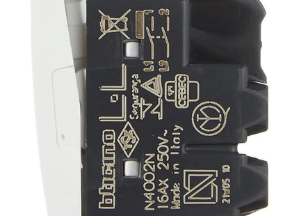 BTICINO LIGHT INTERRUTTORE BIPOLARE 16A BIANCO