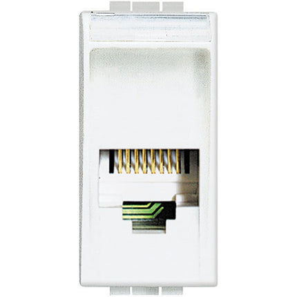 BTICINO LIVINGLIGHT CONNETTORE RJ11 4/6 K10 BIANCO