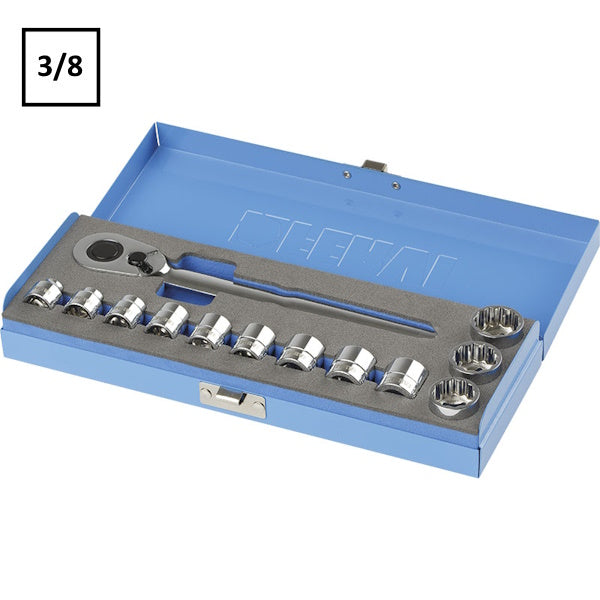 FERVI SERIE BUSSOLE A PROFILO RIBASSATO CON CRICCHETTO DA 3/8" PZ13