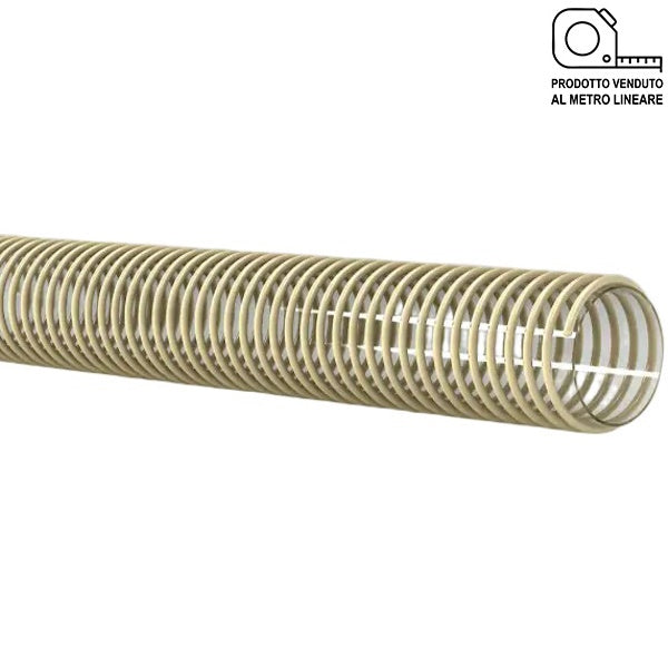SATI TUBO CORDFLEX AIR PU TRASPARENTE SPIRALE AVORIO D.MM 60 AL MTL*