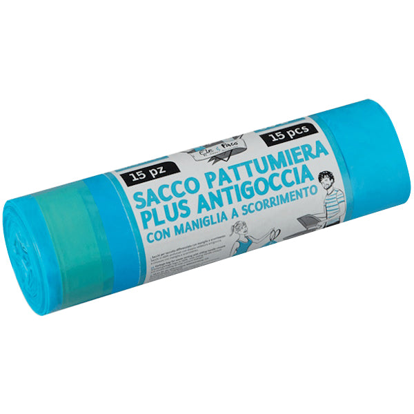 ELEPACKING SACCHI SPAZZATURA PROFUMATI AZZURRO CM55X65 LT50 PZ15