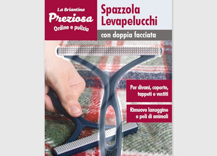 LA BRIANTINA SPAZZOLA LEVAPELUCCHI A DOPPIA FACCIATA