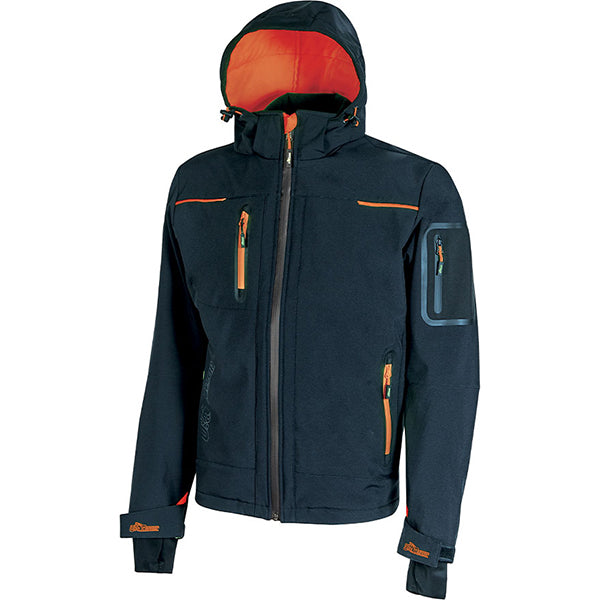 U-POWER GIACCA TECNICA IN SOFTSHELL SPACE COLORE DEEP BLUE