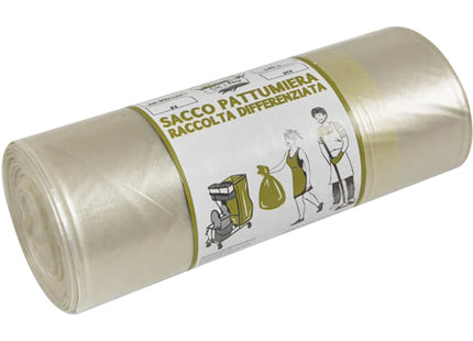 ELEPACKING SACCHI SPAZZATURA AMBRA CM 90X120 LT140 MY80 PZ 7