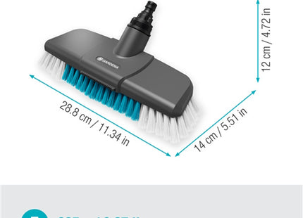 GARDENA 18816 CLEAN SYSTEM SPAZZOLONE CON RASCHIETTO