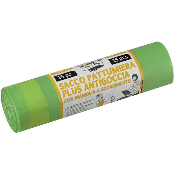 ELEPACKING SACCHI SPAZZATURA PROFUMATI VERDE CM55X65 LT50 PZ15