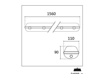 CENTURY PLAFONIERA LED CON TUBI MOD. SUPREMA ROUND IP65