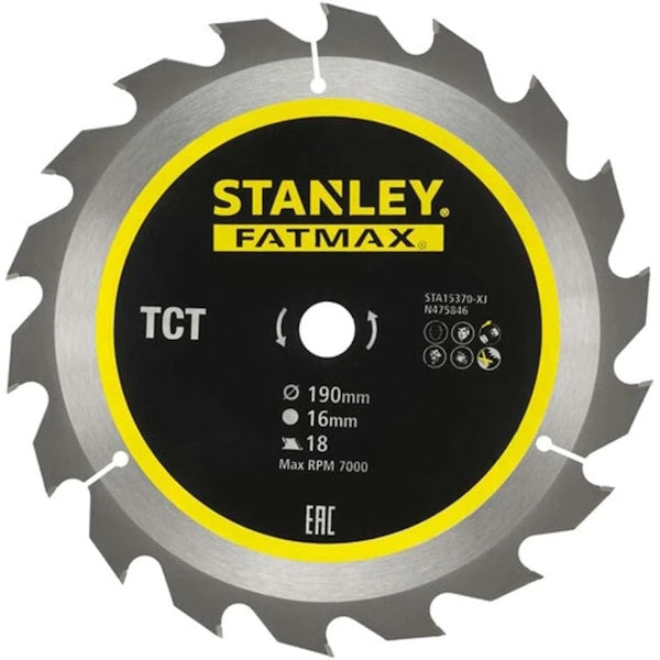 STANLEY LAMA PER LEGNO TAGLIO VELOCE D.MM190X16 Z 18*