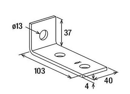 FISCHER SAMONTEC STAFFA ANGOLARE DI COLLEGAMENTO FAF
