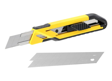 STANLEY CUTTER AUTOBLOCCANTE IN PLASTICA E GOMMA PER LAME DA MM18
