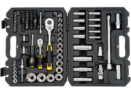 STANLEY ASSORTIMENTO CHIAVI A BUSSOLA DA 1/4" - 1/2" PZ 96