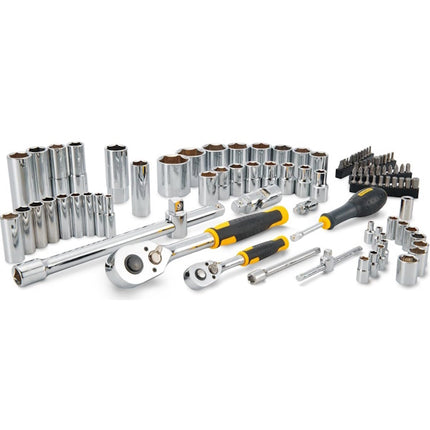 STANLEY ASSORTIMENTO CHIAVI A BUSSOLA DA 1/4" - 1/2" PZ 96