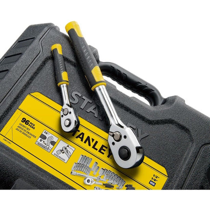 STANLEY ASSORTIMENTO CHIAVI A BUSSOLA DA 1/4" - 1/2" PZ 96