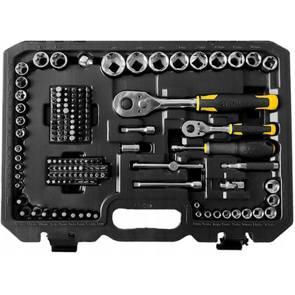 STANLEY ASSORTIMENTO CHIAVI A BUSSOLA DA 1/4" - 1/2" PZ175