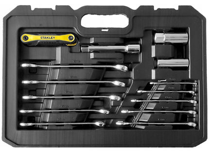 STANLEY ASSORTIMENTO CHIAVI A BUSSOLA DA 1/4" - 1/2" PZ175