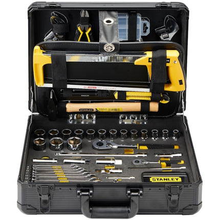 STANLEY VALIGIA IN ALLUMINIO CON 142 UTENSILI ORGANIZZATI IN 4 SCOMPARTI