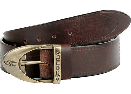 COFRA CINTURA STREET IN PELLE COLORE MARRONE