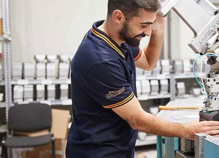 U-POWER POLO IN COTONE STRETCH WAY COLORE DEEP BLUE