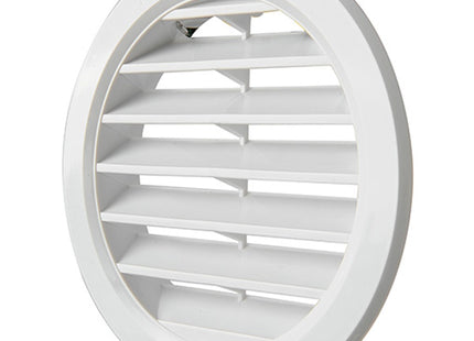 LA VENTILAZIONE GRIGLIA IN ABS TONDA DA INCASSO CON RETE COLORE BIANCO