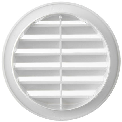 LA VENTILAZIONE GRIGLIA IN ABS TONDA DA INCASSO CON RETE COLORE BIANCO