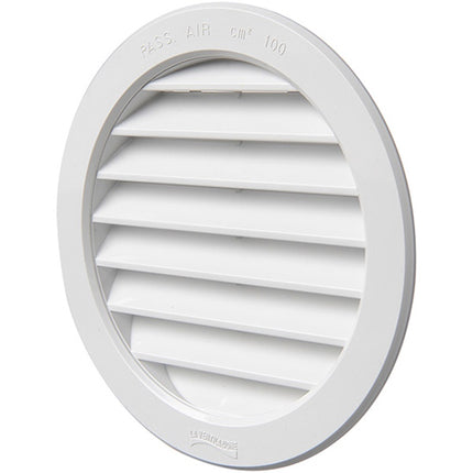 LA VENTILAZIONE GRIGLIA IN ABS TONDA DA INCASSO CON RETE COLORE BIANCO